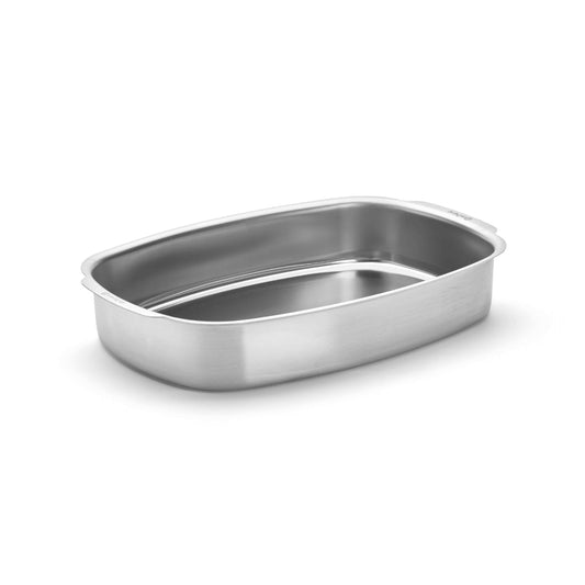De Buyer Stainless Steel 3-Piece Roasting Pan Set in kitchen setting