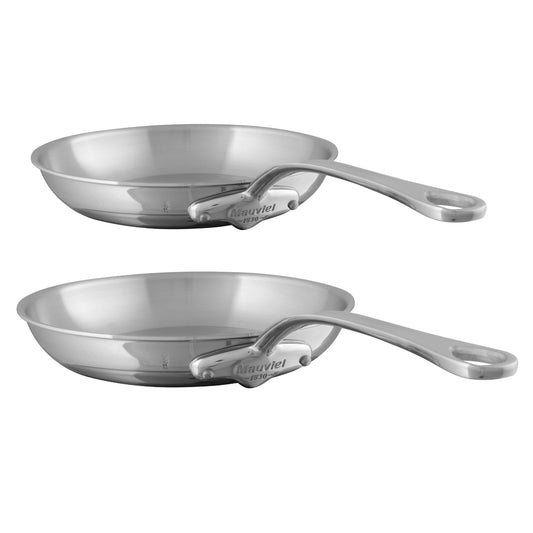 Mauviel M'Cook 2-piece non-stick frying pan set for professional cooking, durable and heat-resistant