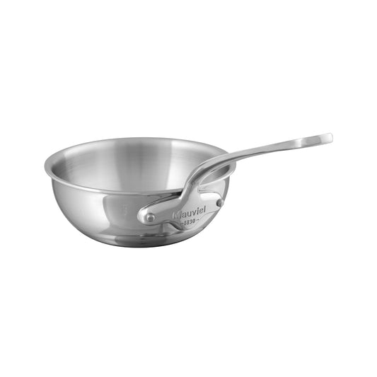 Mauviel M'Cook Curved Splay Non-Stick Saute Pan for Cooking